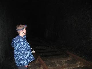 Will in the middle of Tidenham Tunnel